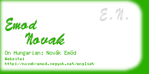 emod novak business card